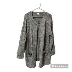 J. Jill Knit Grey Cardigan